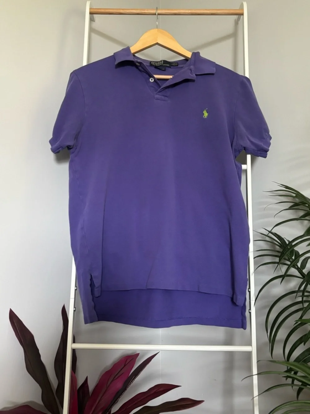 Ralph Lauren Purple Polo with Green Pony Embroidery - Picture 3 of 16